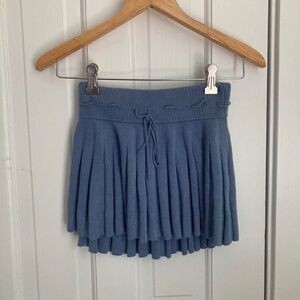 Danielle Guizio Blue Cielo Mini Skirt